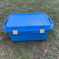 1 - Sterilite 36 GALLON Tote Locker Storage Bin 37” x 22 1/2” x 14 1/2”H w/ Handles 🔻See Below🔻