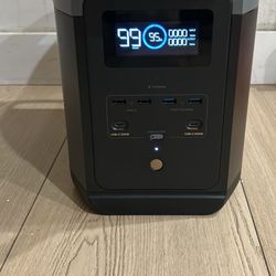 EcoFlow DELTA 2 is a portable outdoor power supply with a battery capacity of 1024Wh and a rated output power of 1800W (which can drive devices up to 