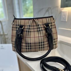 Burberry Haymarket Convertible tote bag