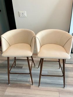 Beige Bar Stool (Set of 2)