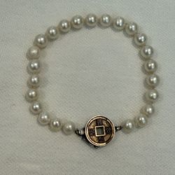 Real Pearl Bracelet With Sterling 925 Clasp