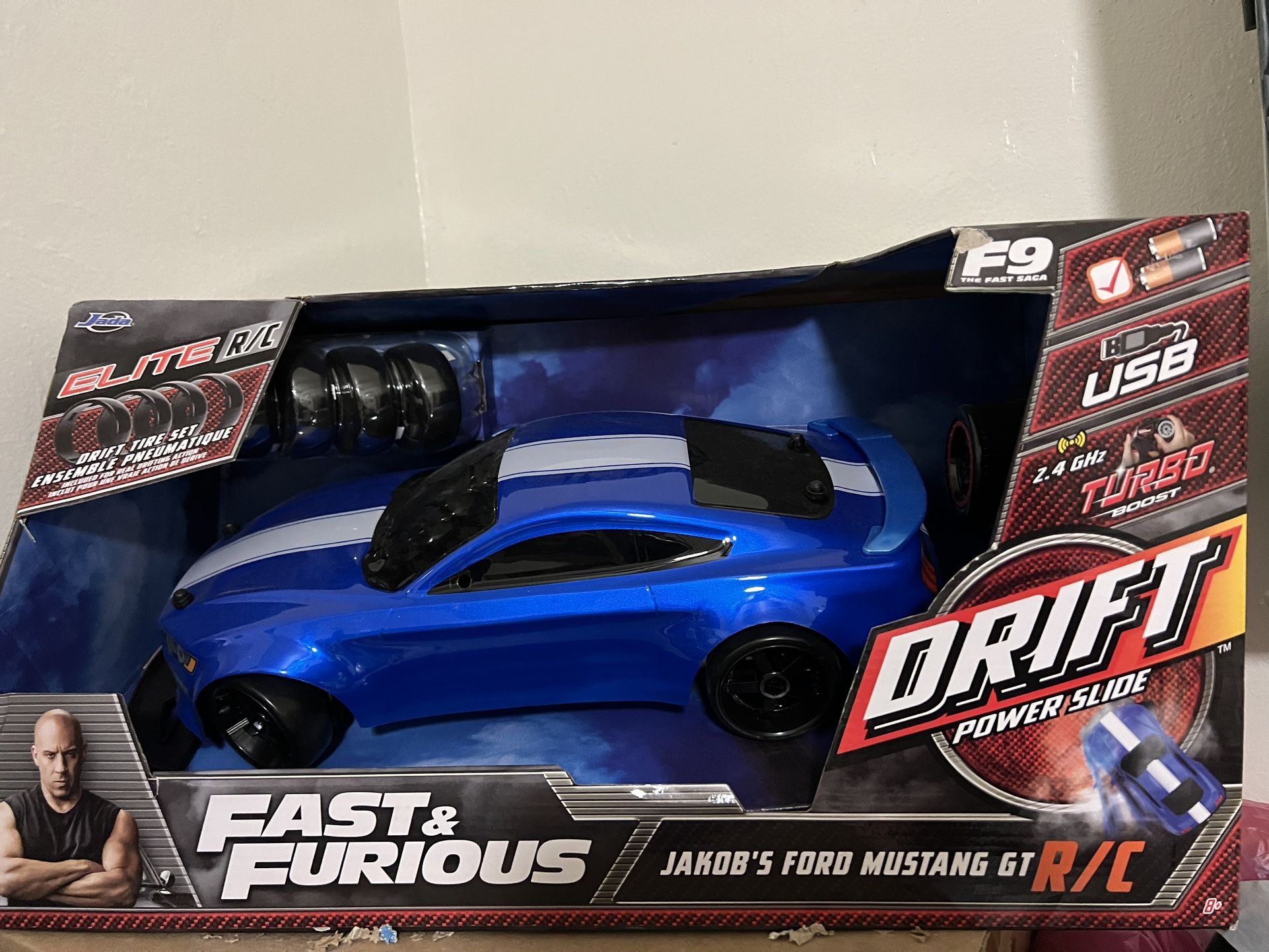 Fast & Furious Elite Drift RC Jakob's Ford Mustang GT Remote Control Vehicle