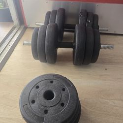 Adjustable Dumbbell Weight Set - 60 Ibs