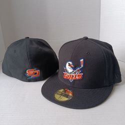 San Diego Gulls New Era 59FIFTY 5950 Fitted Cap Hat Black Crown Visor Team Color Logo
