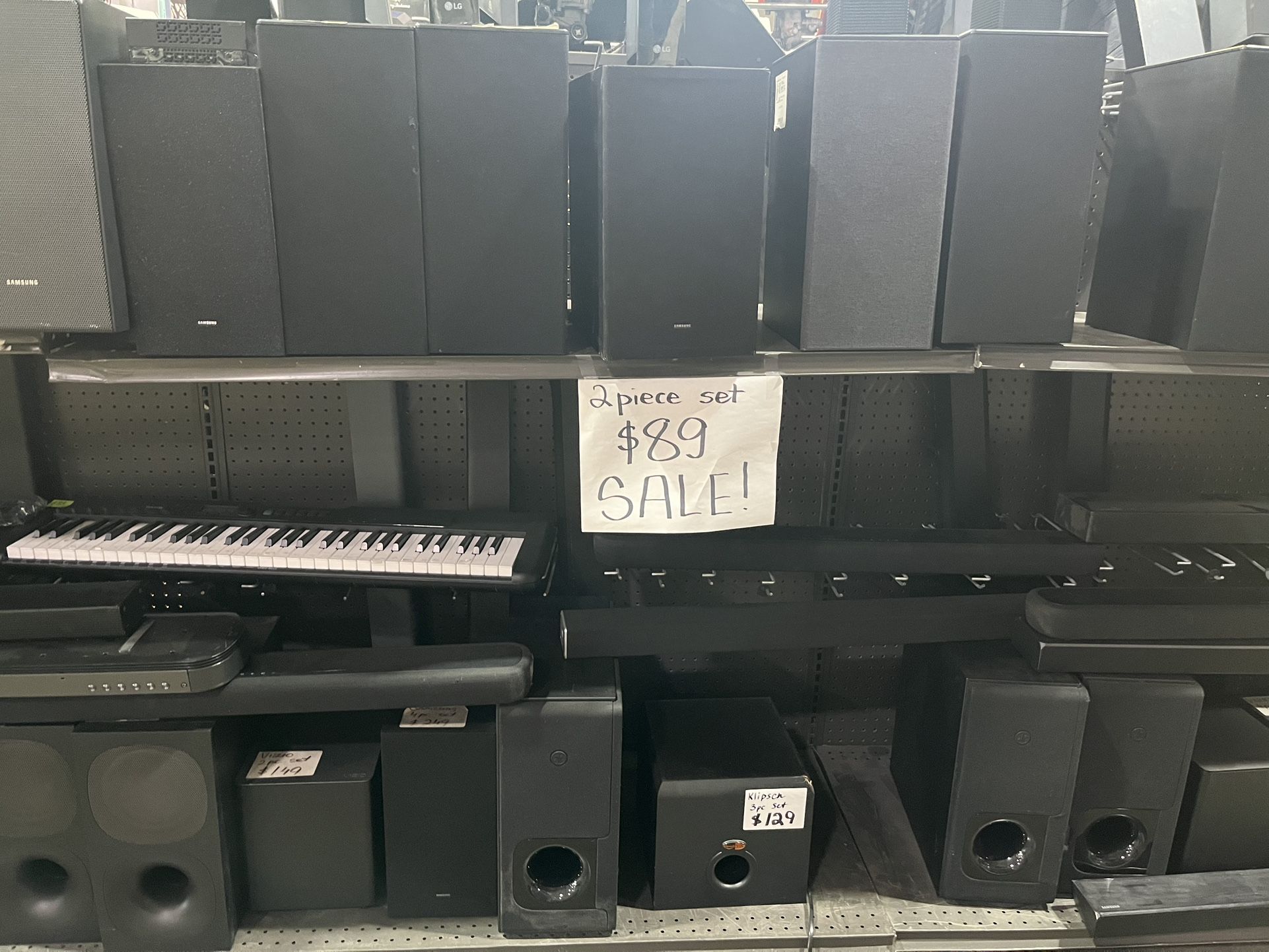Samsung, Yamaha, Sony 2pc Set (soundbar And Subwoofer)