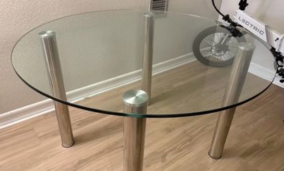 Glass Top Dining Table