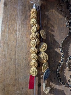 Confederate uniform buttons.