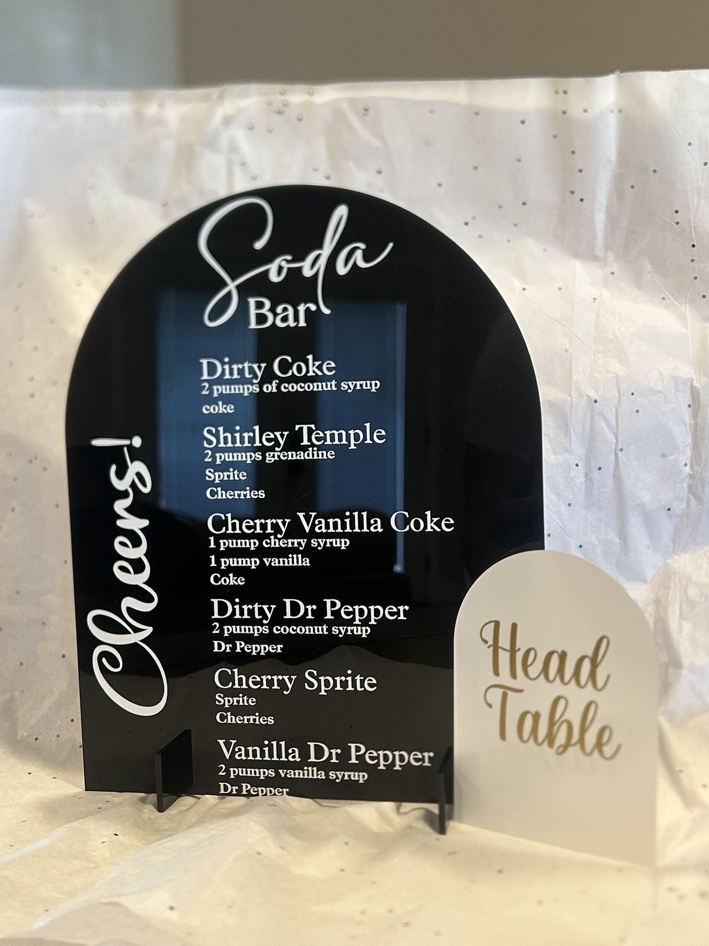 Custom Bar Menu Sign