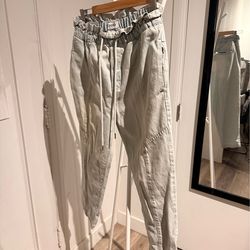 Pistola Ruffle Waist Denim Joggers M