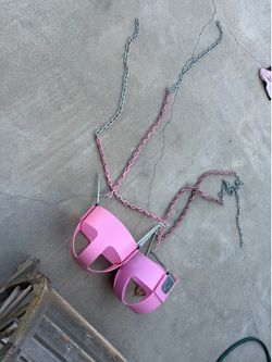 Pink Bucket Toddler swing