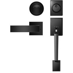 Door Handle Set  Matte Black