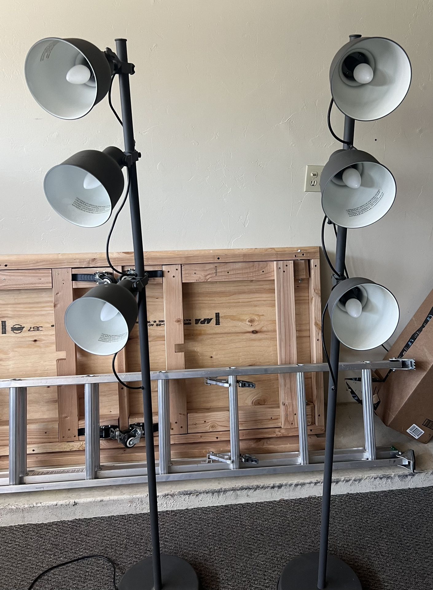 IKEA Hektar Floor Lamp Set of Two