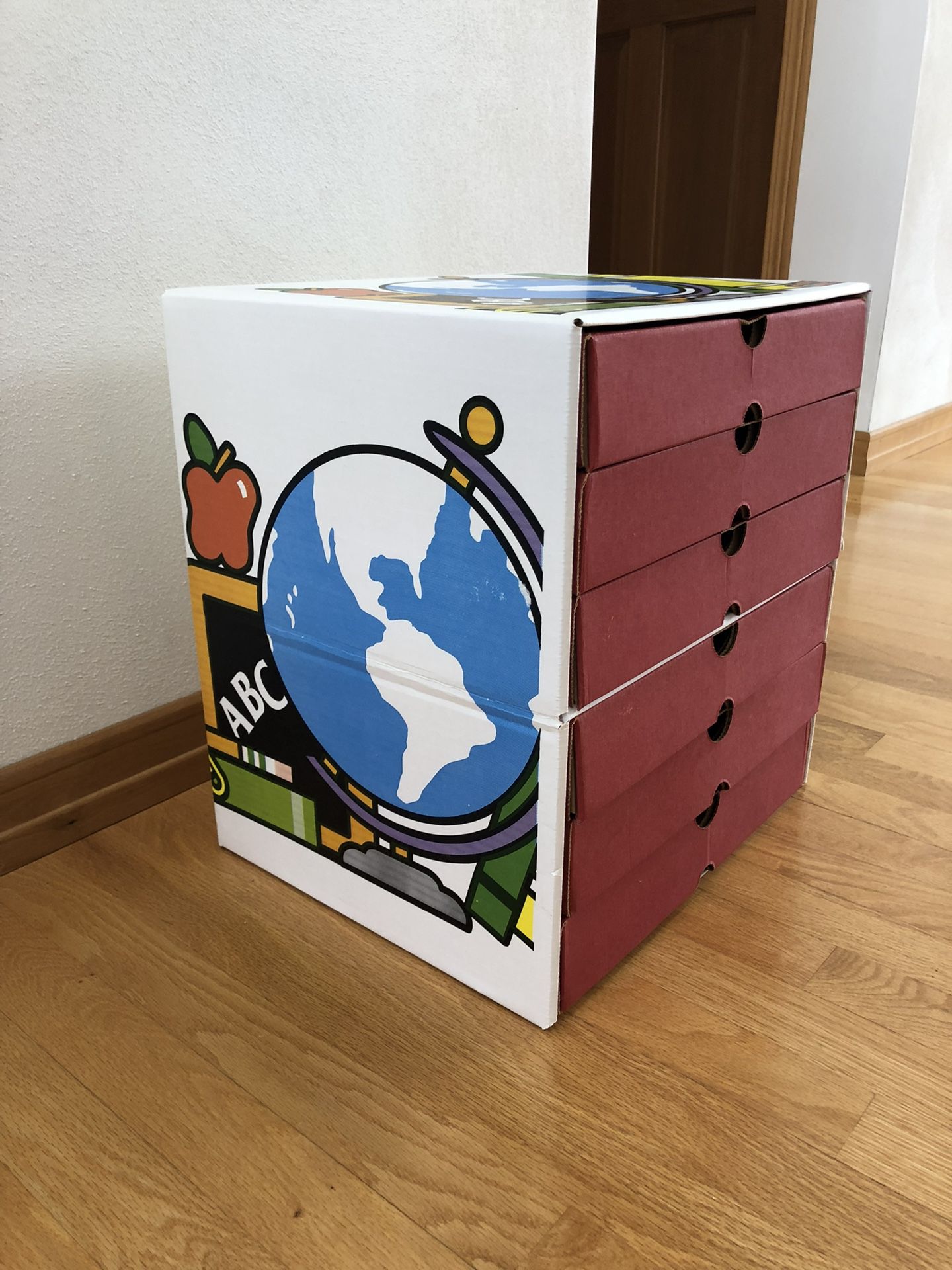 Cardboard School Memories Keeper Box