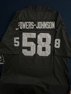 LAS VEGAS RAIDERS JACKSON POWERS-JOHNSON STITCHED JERSEY SMALL UP TO 6XL
