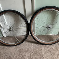26 Inch BMX / MTB Wheels Araya Cheng Shin tires