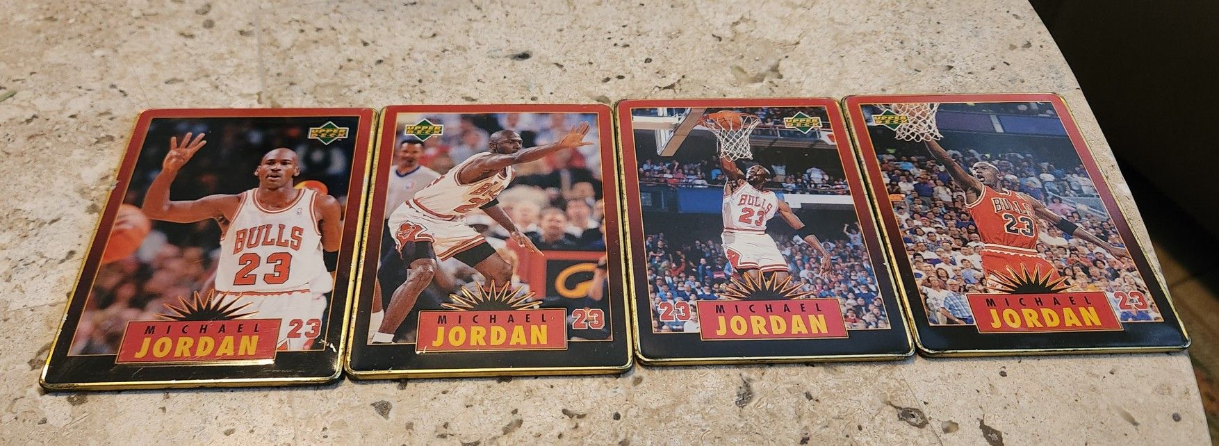 Michael Jordan 1996 Upper Deck All Metal Cards (#2-5)