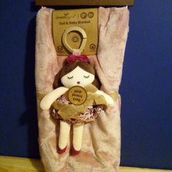 Baby Blanket 0-18 Months With Doll Size 30x40 in