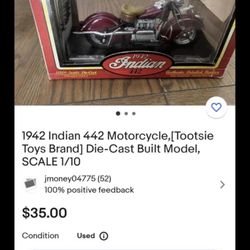 New 1942 Indian 442 Motorcycle 