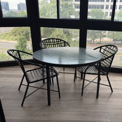 Brown Jordan KANTAN Patio Set Black