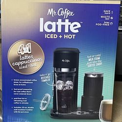 Mr. Coffee Latte - 4 in 1 - Lattes + Cappuccinos + Iced or Hot Coffee