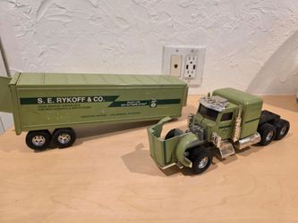 S.E. Rykoff & Co. Toy Semi Truck and Trailer