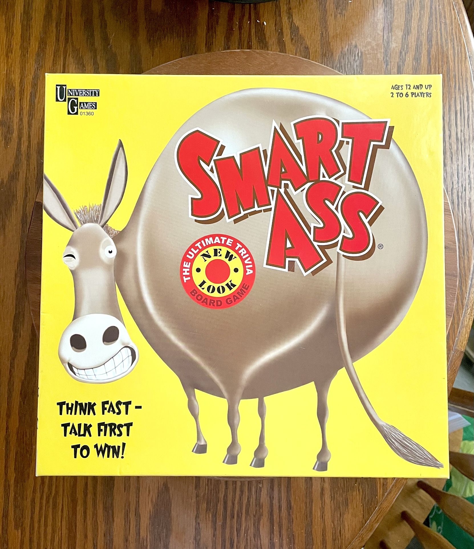 **VERIFIED** 2015 Smart Ass Trivia Game - University Games- Complete & UnSealed