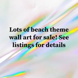 Beach Theme Wall Art For Low Price