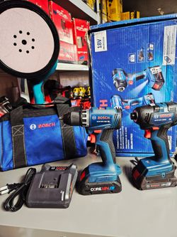 BOSCH 18V BRUHLESS CORDLESS COMBO SET NEW