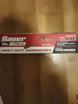 Cordless shear shrubber