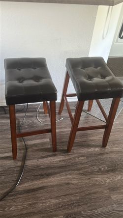 Leather top stools/ barstools