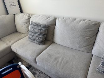 Gray Fabric Sectional Sofa