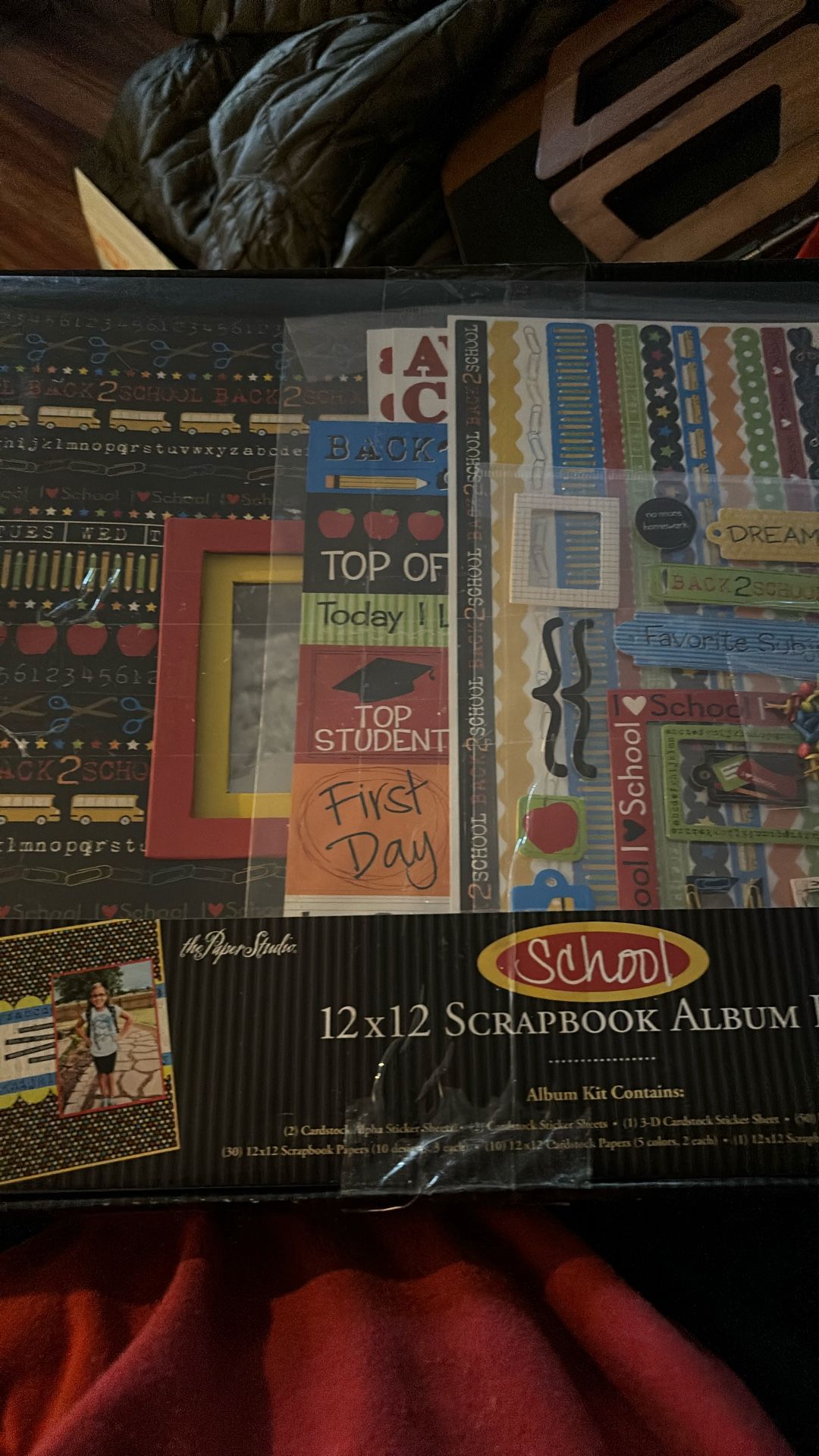 12x12 School Scrapbook Album Kit $3.00