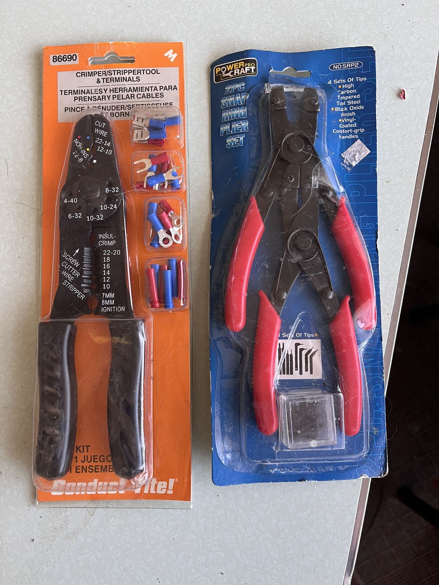 Crimp and stripper tool