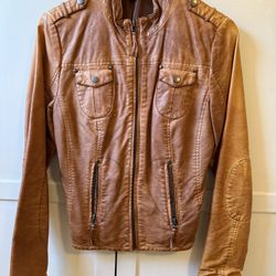 Woman’s Tan Leather Jacket