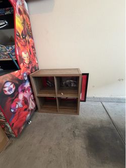 Sturdy 4-Cube Wood Storage Organizer Shelf – Great Condition
