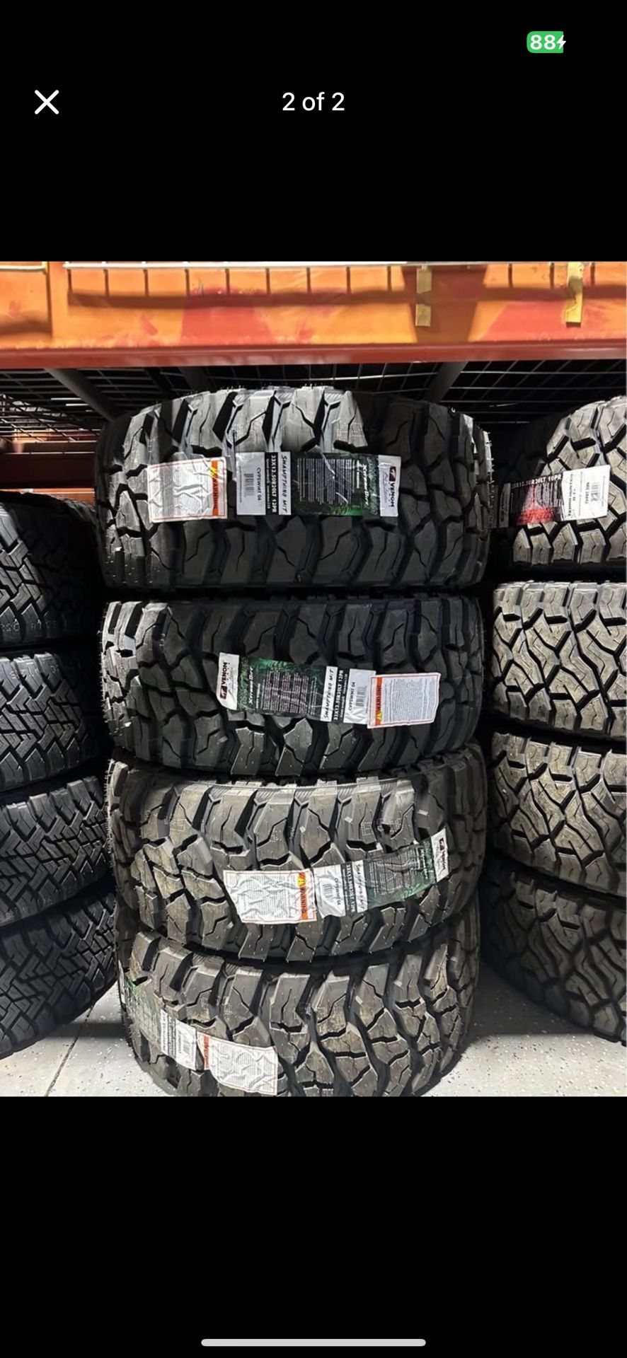 33x12.50R20 Venom Swampthing Dirt M/T 12ply Tires