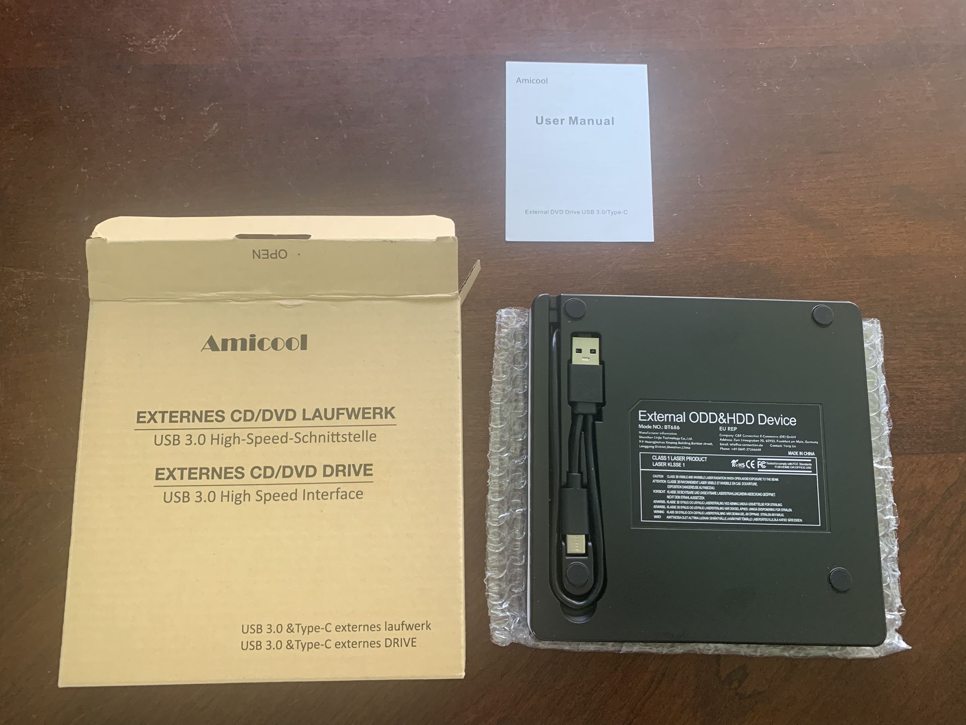 Amicool External CD / DVD Drive