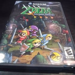 ZELDA THE FOUR SWORDS AND PLATINUM NINTENDO GAMECUBE CONTROLLER $200 FINAL PRICE