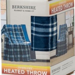 Stay Warm, Save on Heating Bill with Berkshire Heated Oversized Blanket 60x70"