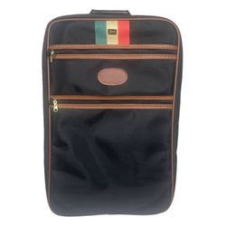 LARK Carry-On Roller Suitcase Black W/ Built In Luggage Cart 22 Inch