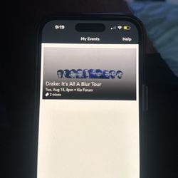 Drake Ticket Aug 15 FLOOR