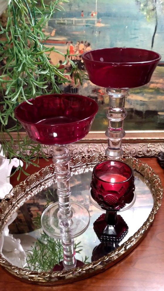 Vintage Candle Holders 