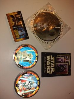 Star wars tins and post cards
