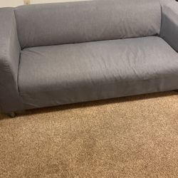 IKEA Vissle Gray Loveseat