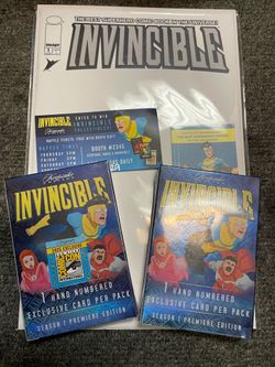 SDCC Invincible Comic Con Exclusive (2) Trading Card Sets Brand New Sealed  $80 for both