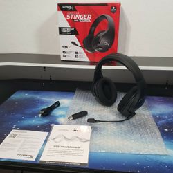 New HyperX Cloud Stinger Core – Wireless Lightweight Gaming Headset, DTS Headphone:X spatial audio, Noise Cancelling Microphone, For PC and Ps5, Black