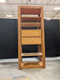 Versatile Timber Bookcase with Integrated Storage Drawers
