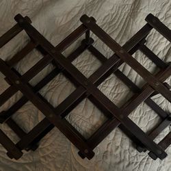 Foldable Wood Wine Rack