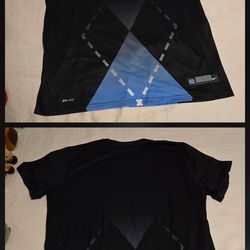 Mens Size 2X Nike Dri-Fit UNC Chapel Hill Johnny T shirt