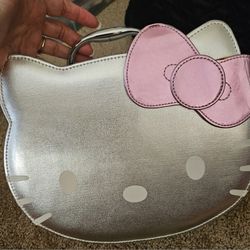 Hello Kitty Train Case makeup case with handle and mirror 